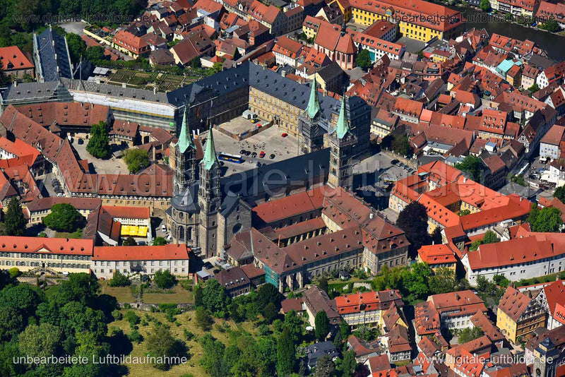 Luftaufnahme Bamberger Dom in Bamberg | Oberfranken, Bayern
