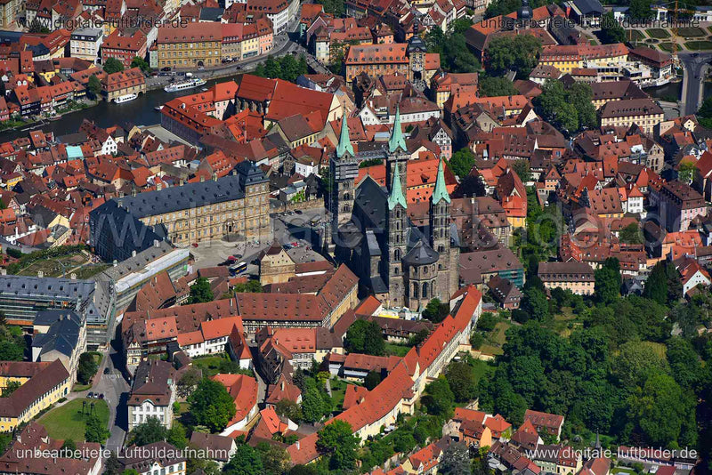 Luftaufnahme Bamberger Dom in Bamberg | Oberfranken, Bayern