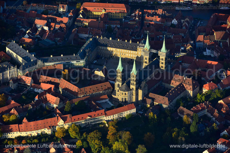Luftbild Bamberg Altstadt – UNESCO-Welterbe in Oberfranken