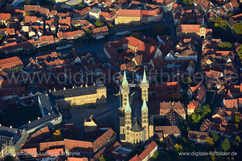 Luftaufnahme Bamberger Dom in Bamberg | Oberfranken, Bayern