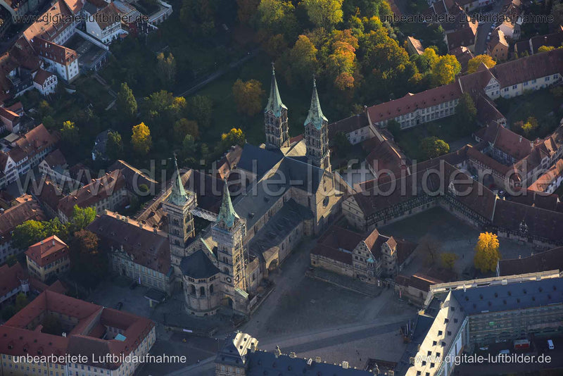 Luftaufnahme Bamberger Dom in Bamberg | Oberfranken, Bayern