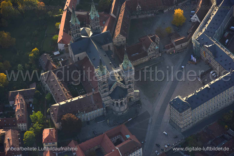 Luftaufnahme Bamberger Dom in Bamberg | Oberfranken, Bayern