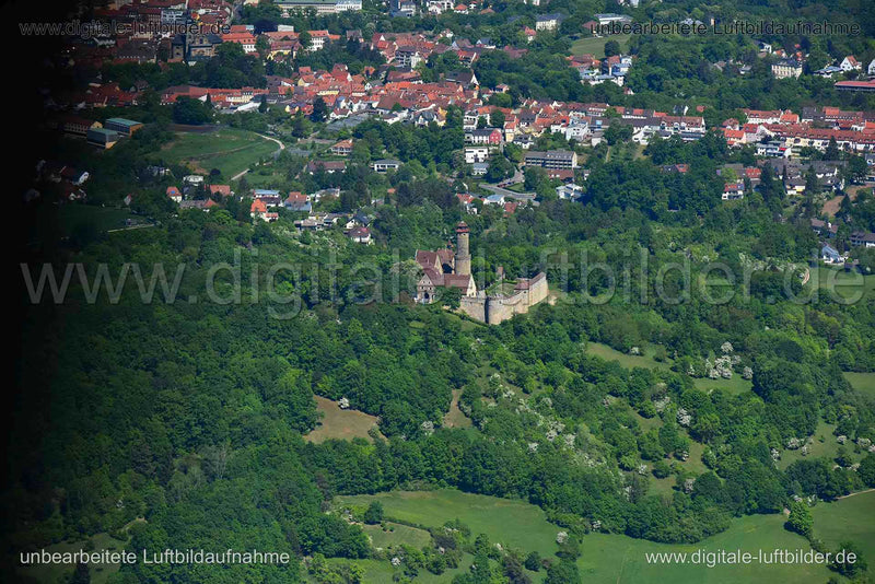 Luftaufnahme Burg Altenburg in Bamberg | Oberfranken, Bayern