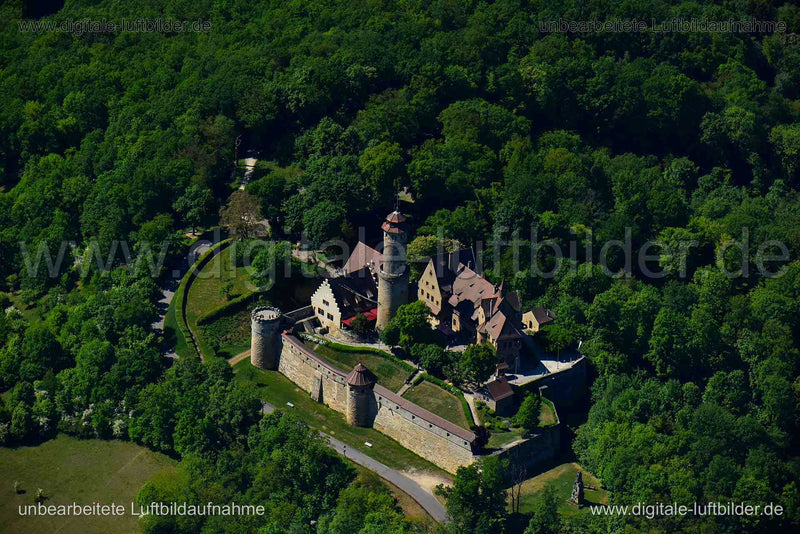 Luftaufnahme Burg Altenburg in Bamberg | Oberfranken, Bayern