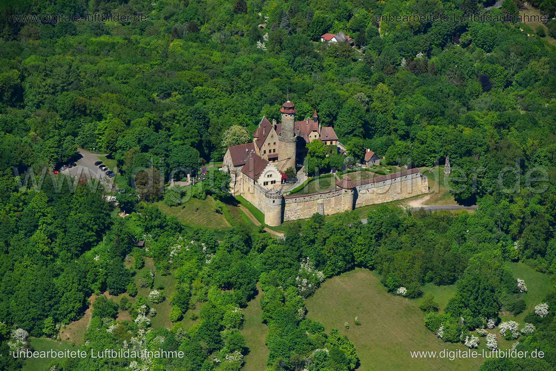 Luftaufnahme Burg Altenburg in Bamberg | Oberfranken, Bayern