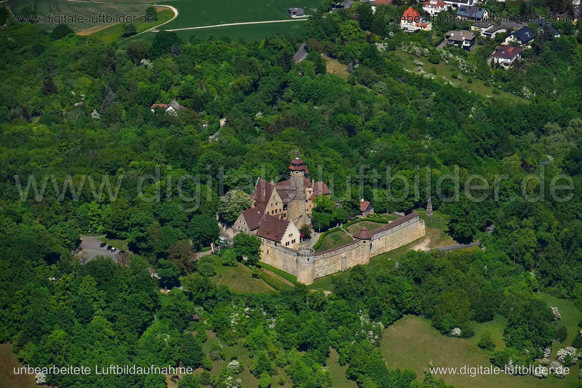 Luftaufnahme Burg Altenburg in Bamberg | Oberfranken, Bayern