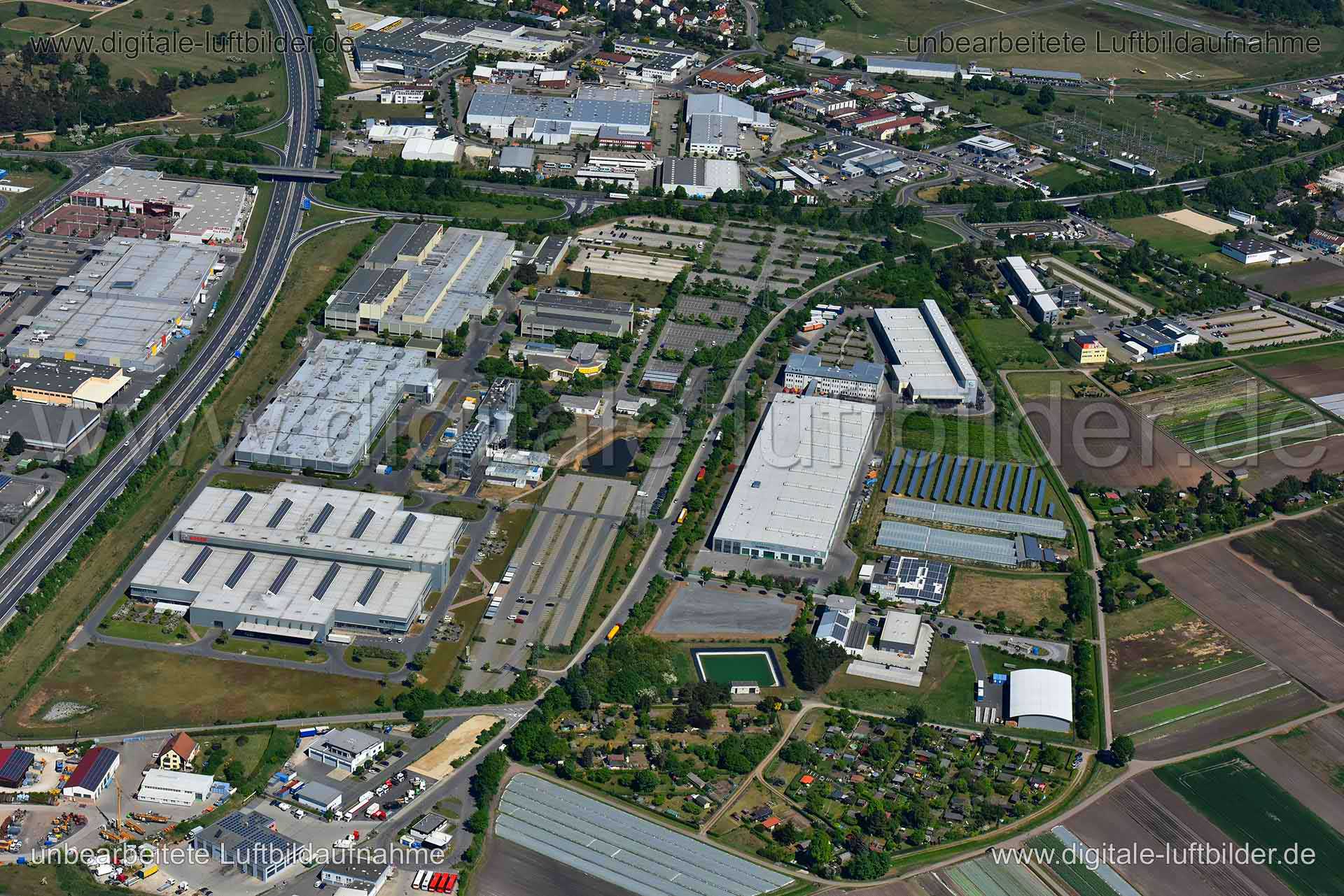 Luftaufnahme Gewerbegebiet in Bamberg | Oberfranken, Bayern