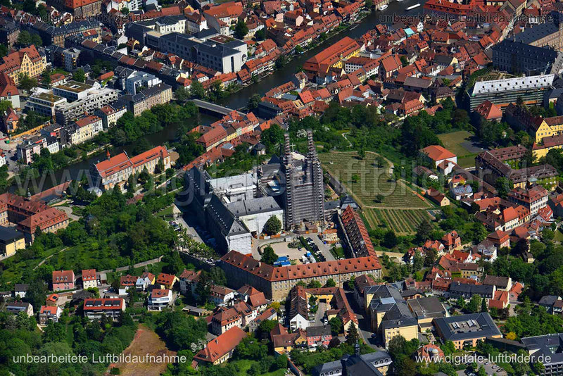 Luftaufnahme Kloster Michelsberg in Bamberg | Oberfranken, Bayern