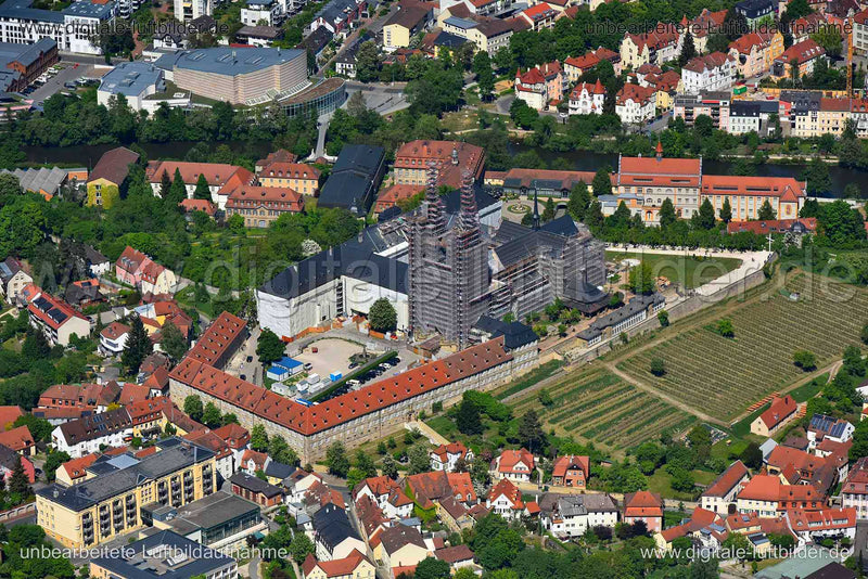 Luftaufnahme Kloster Michelsberg in Bamberg | Oberfranken, Bayern