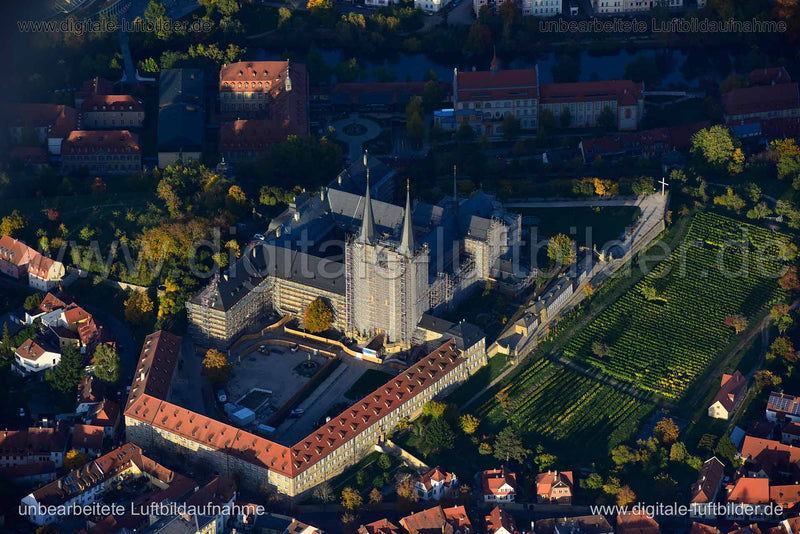 Luftaufnahme Kloster Michelsberg in Bamberg | Oberfranken, Bayern