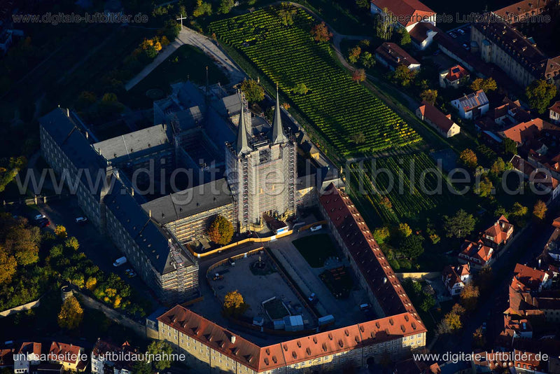 Luftaufnahme Kloster Michelsberg in Bamberg | Oberfranken, Bayern