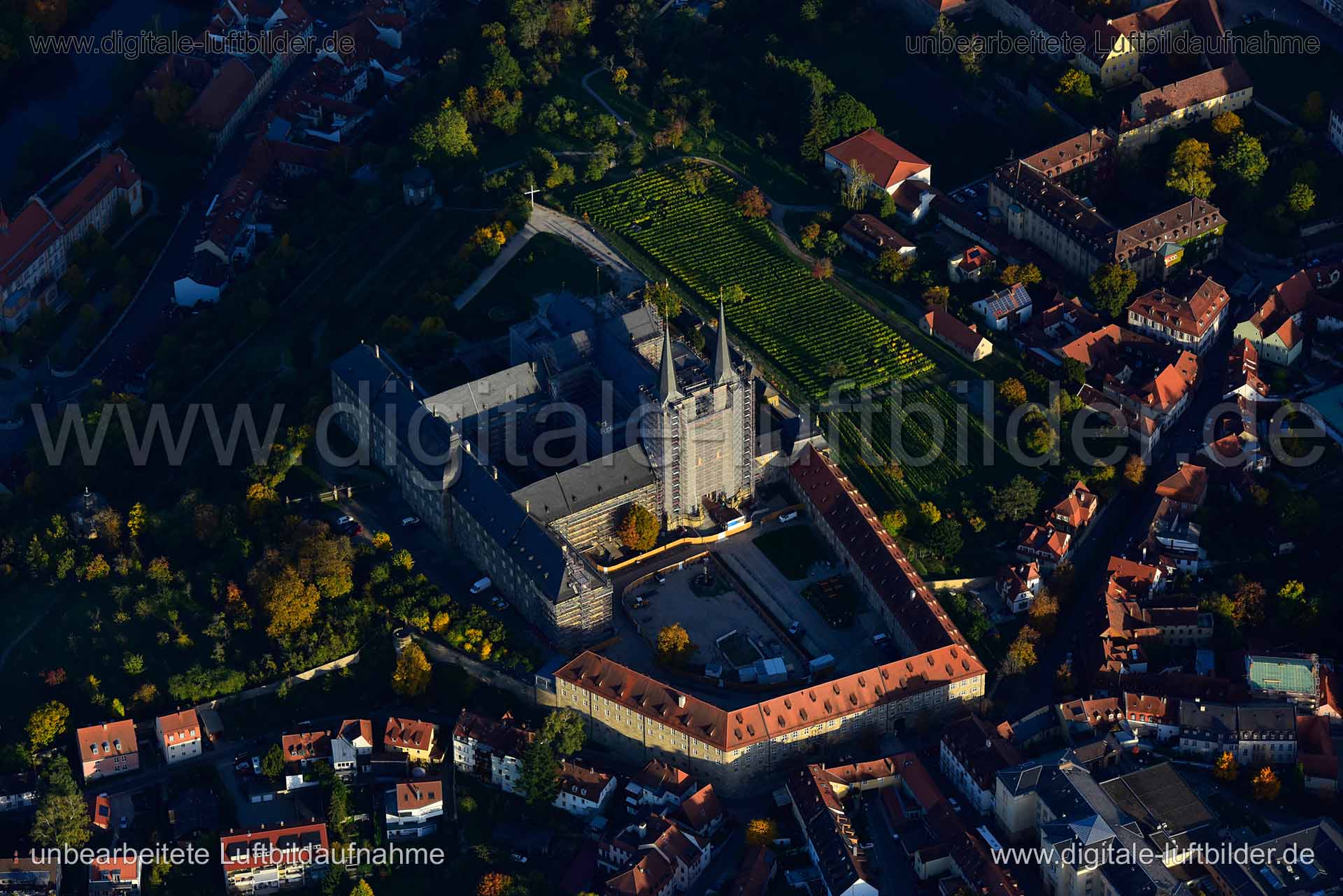 Luftaufnahme Kloster Michelsberg in Bamberg | Oberfranken, Bayern
