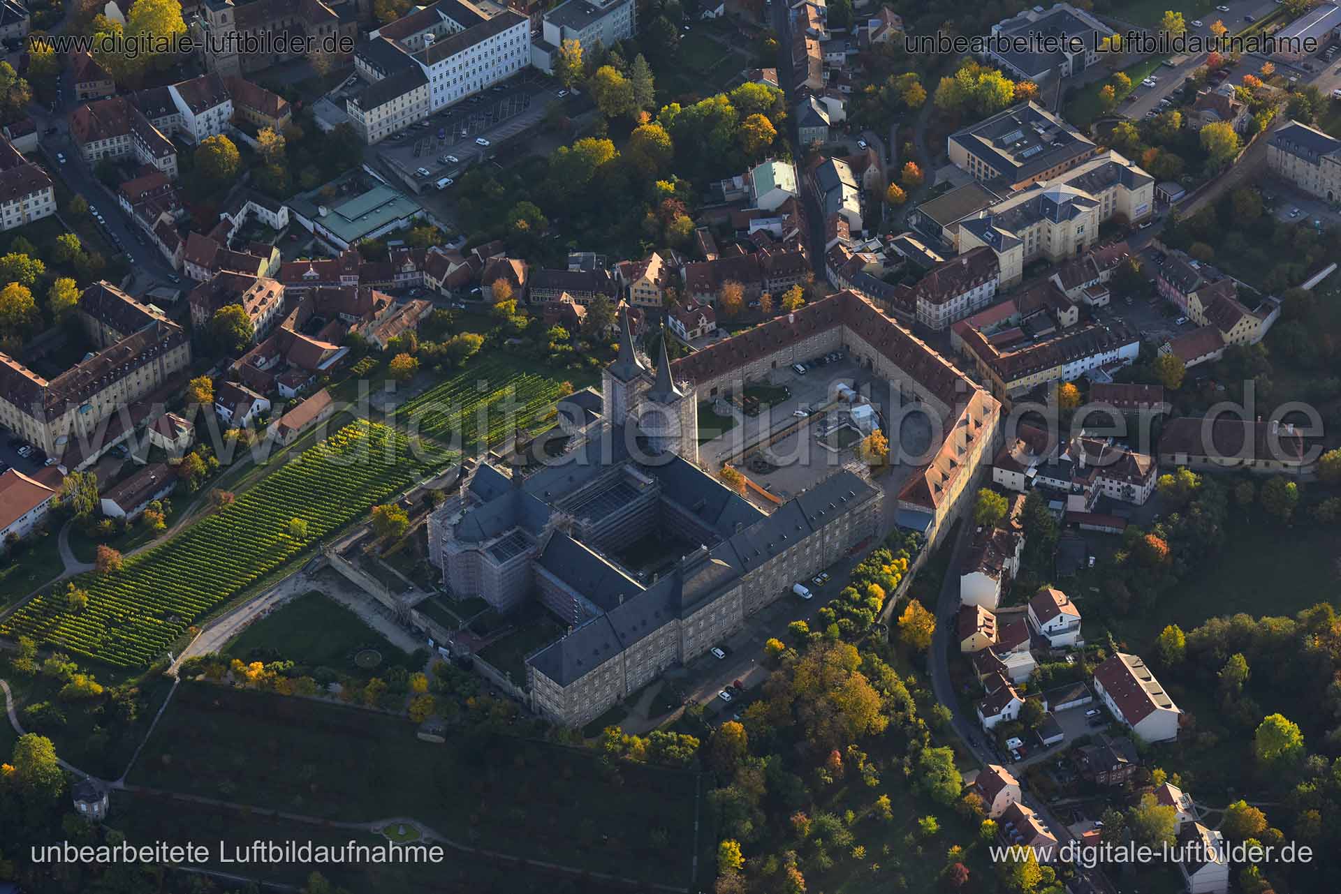 Luftaufnahme Kloster Michelsberg in Bamberg | Oberfranken, Bayern