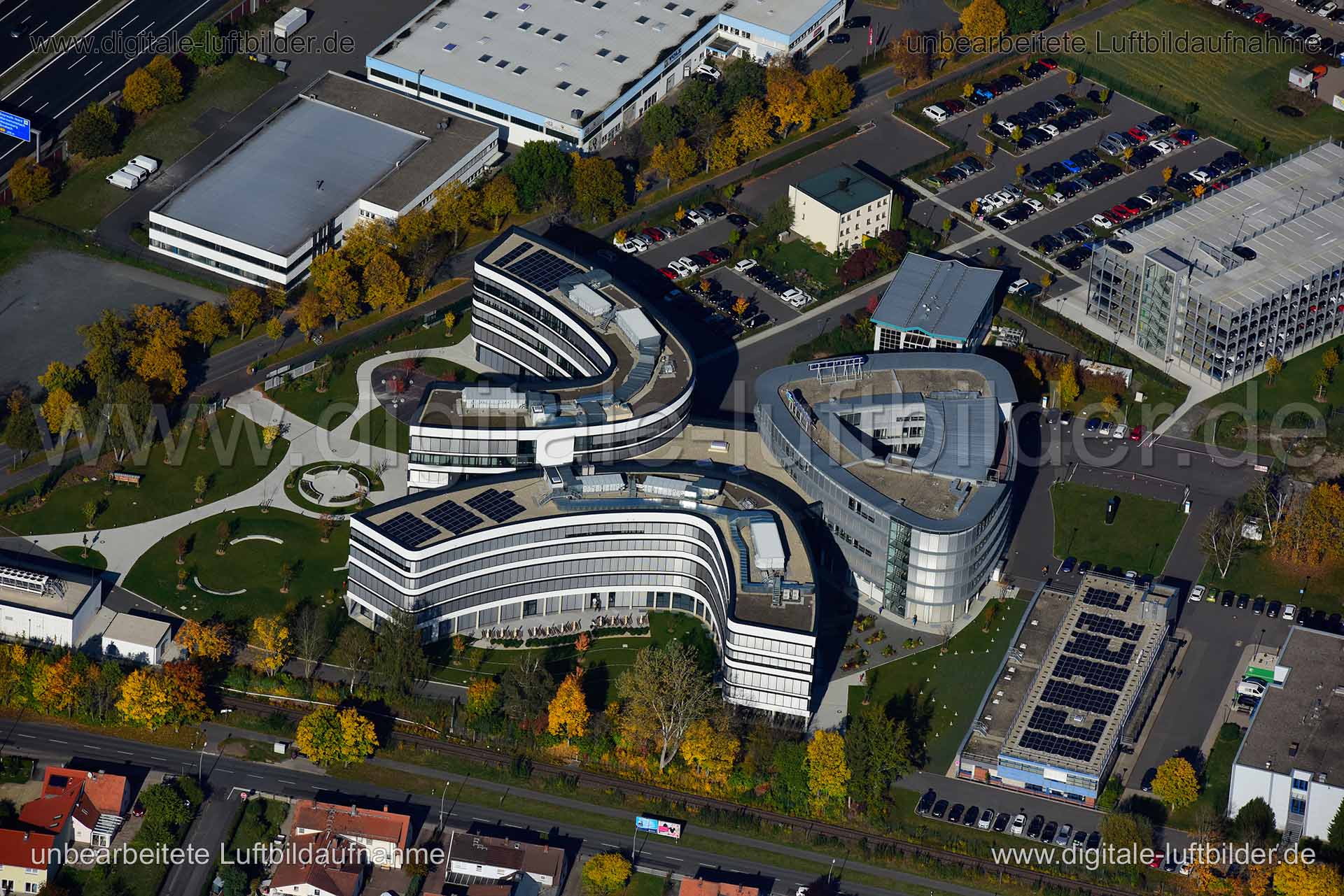 Luftaufnahme Bernecker Straße in Bayreuth | Oberfranken, Bayern