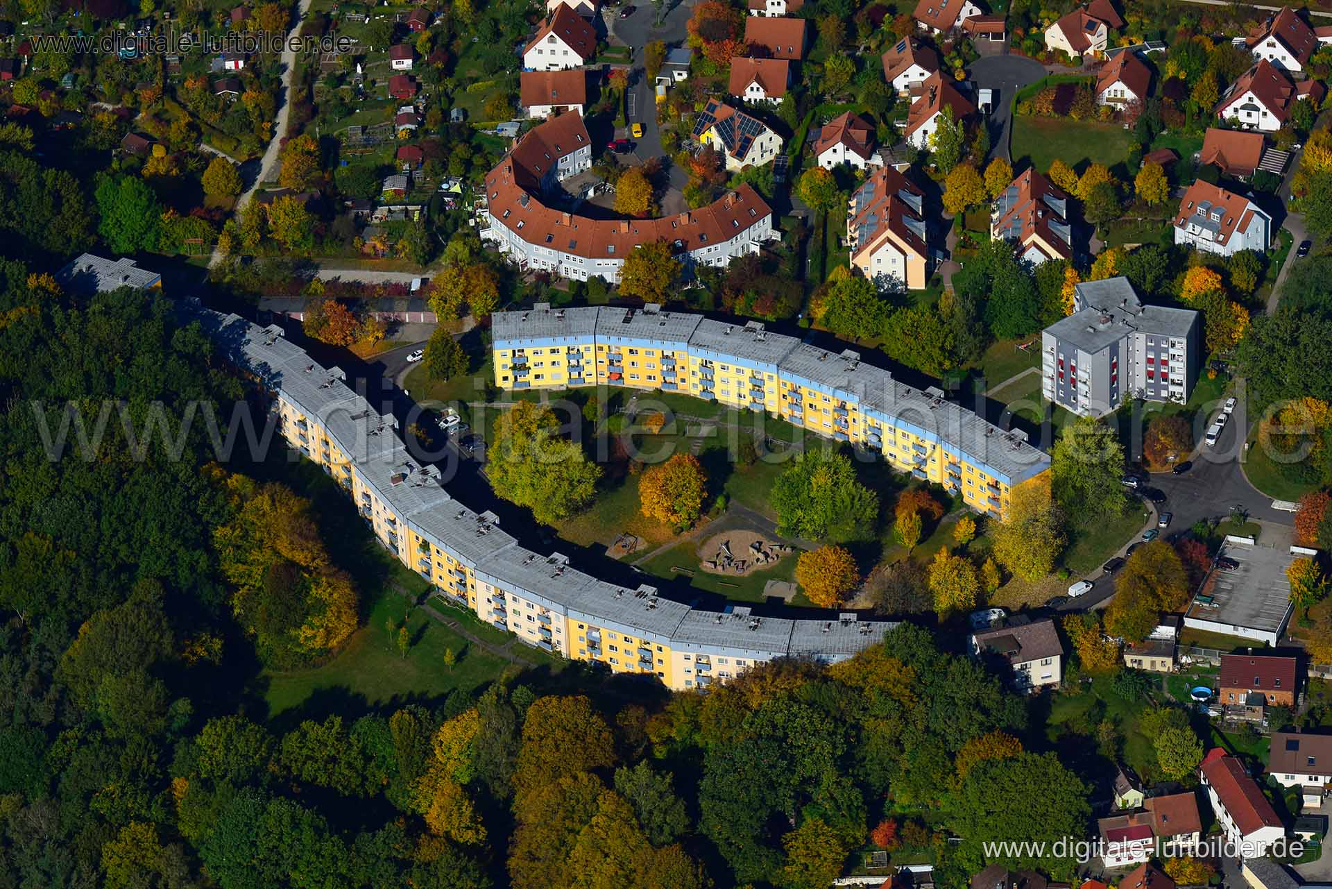 Luftaufnahme Elfenweg in Bayreuth | Oberfranken, Bayern