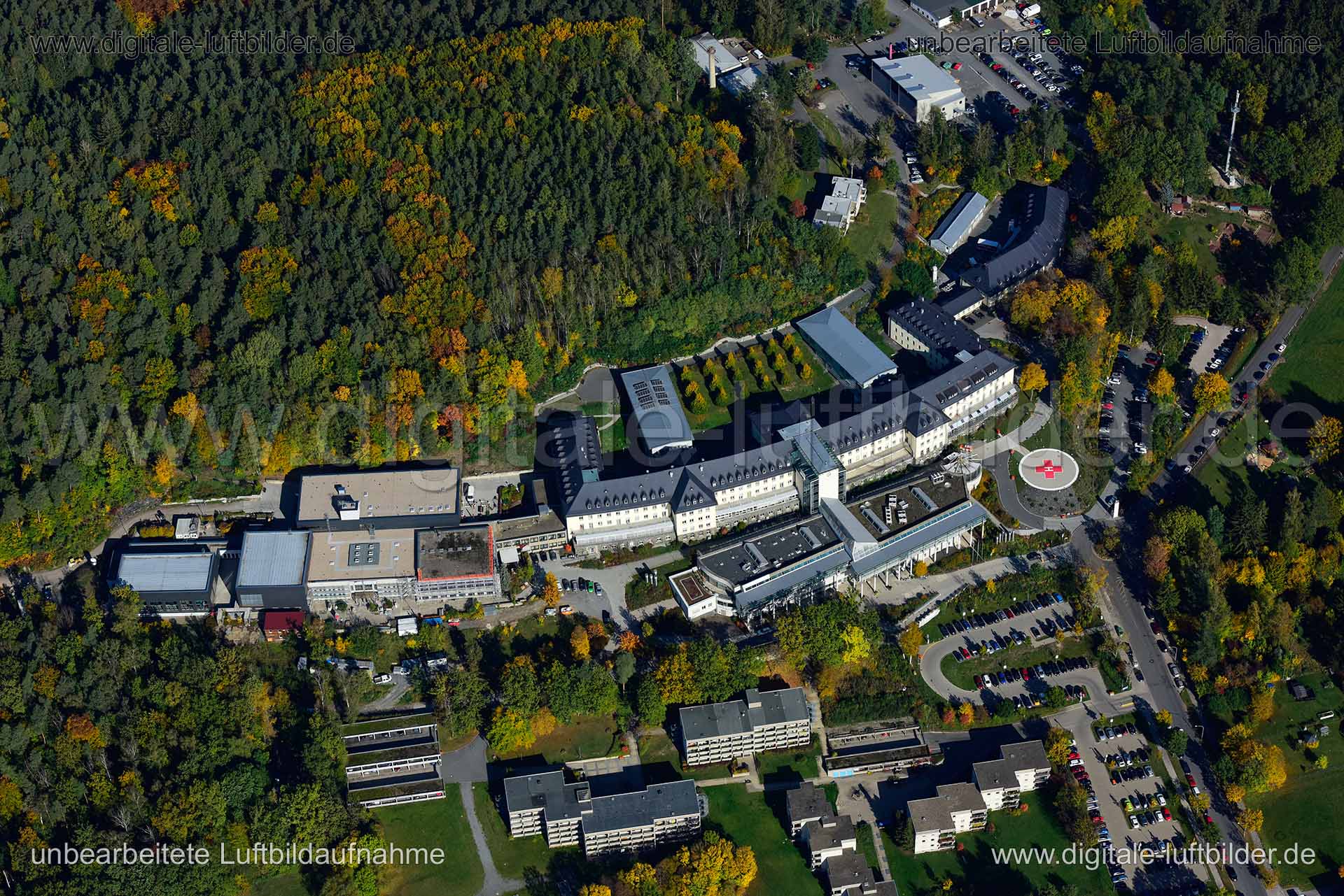 Luftaufnahme Klinik Hohe Warte in Bayreuth | Oberfranken, Bayern