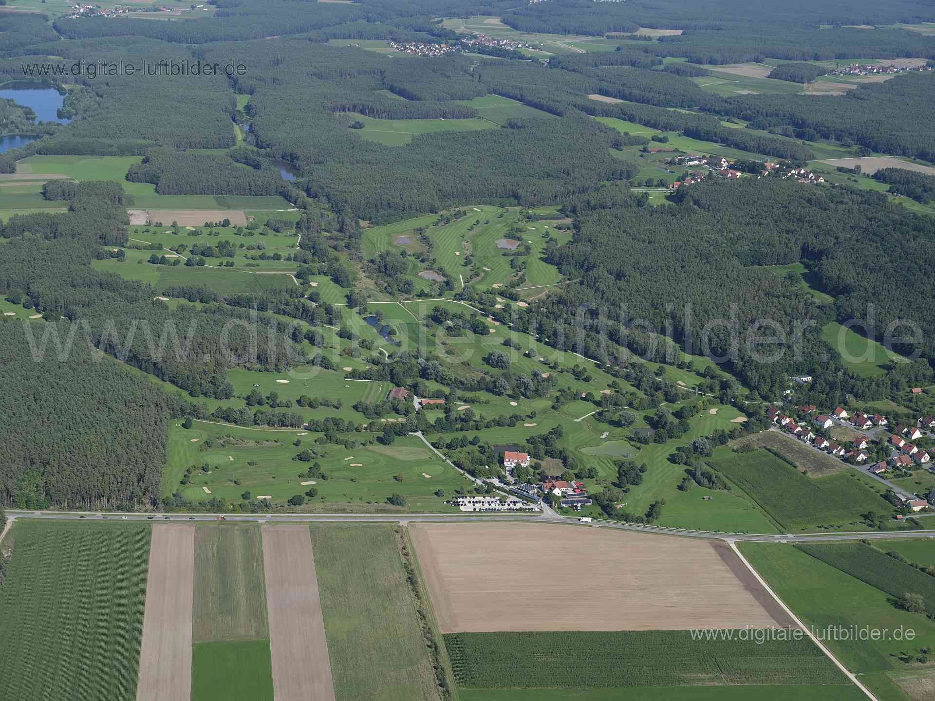 Luftaufnahme Golfclub Abenberg in Bechhofen | Mittelfranken, Bayern