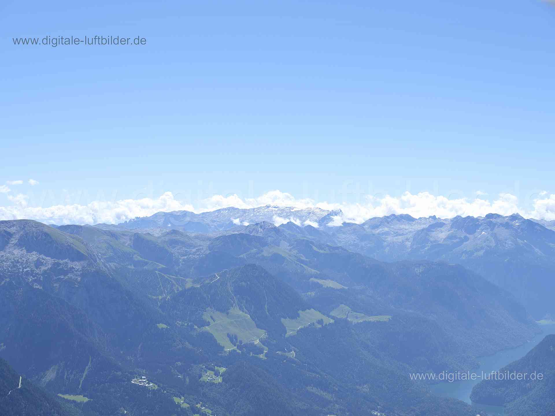 Luftaufnahme Alpen in Berchtesgaden | Oberbayern, Bayern