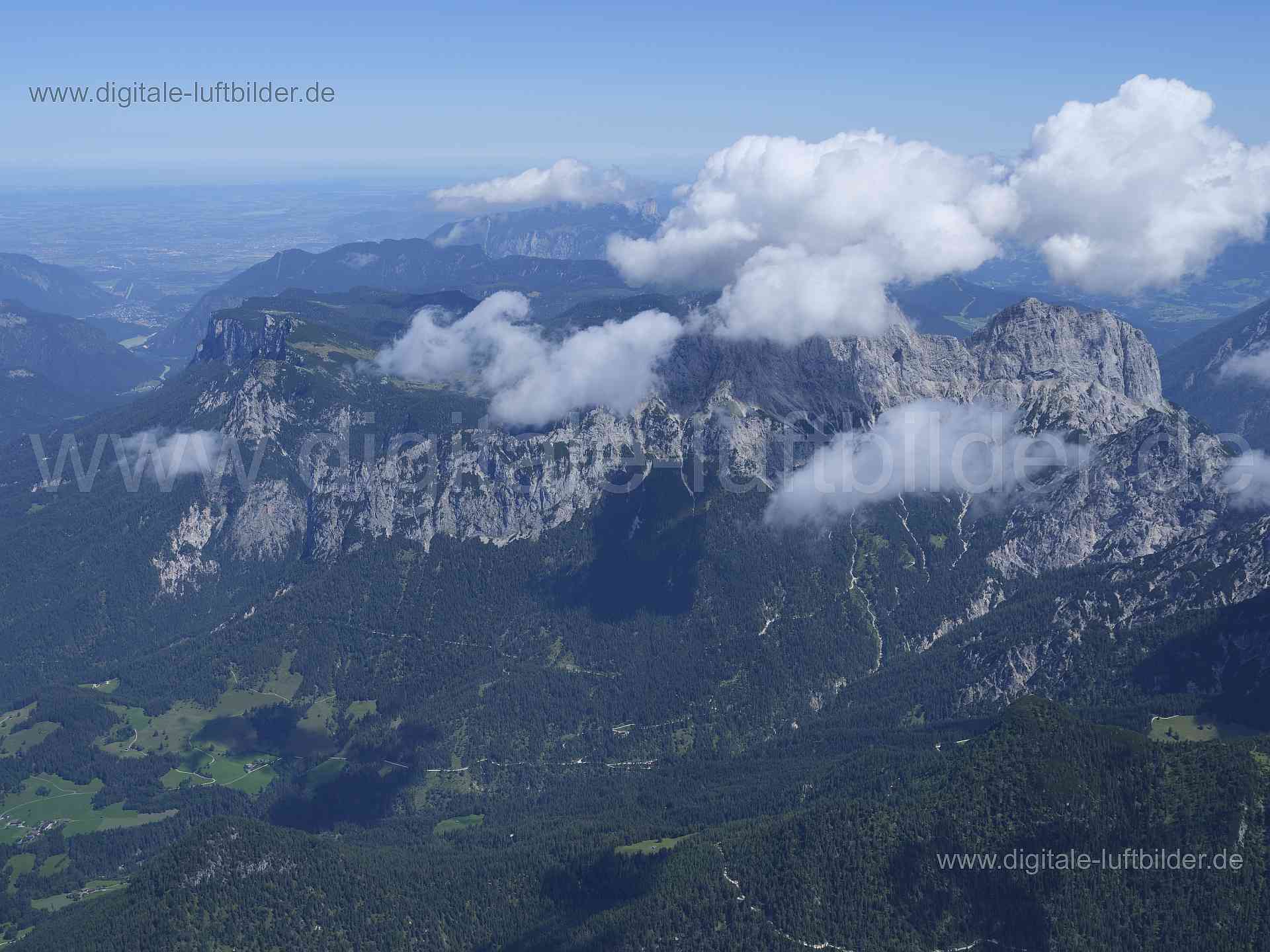Luftaufnahme Alpen in Berchtesgaden | Oberbayern, Bayern