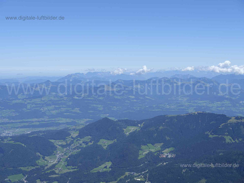 Luftaufnahme Alpenvorland in Berchtesgaden | Oberbayern, Bayern