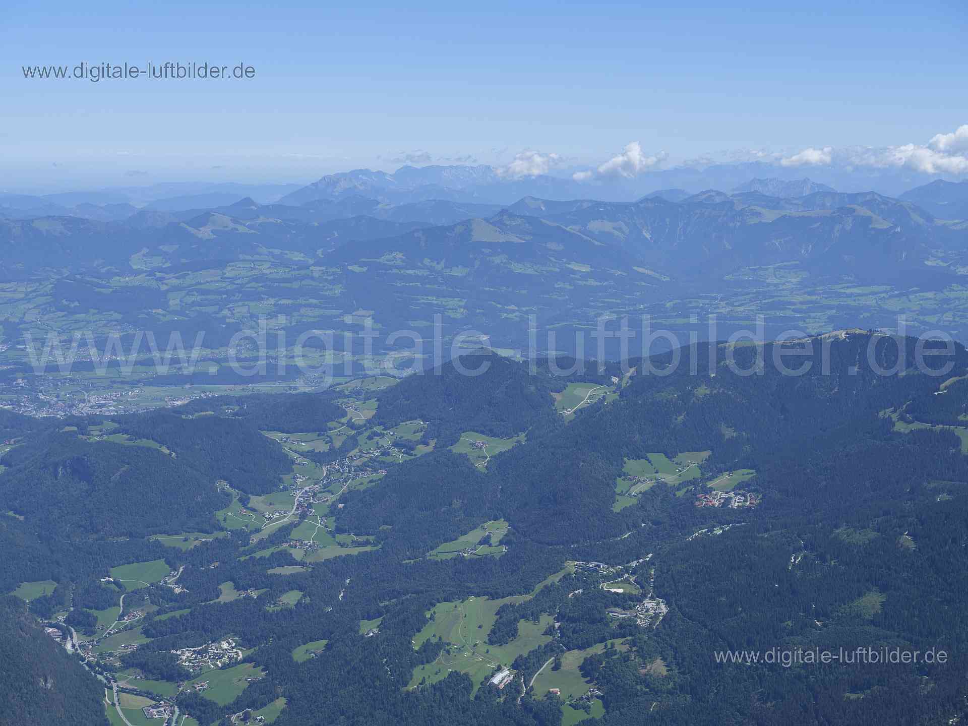 Luftaufnahme Alpenvorland in Berchtesgaden | Oberbayern, Bayern