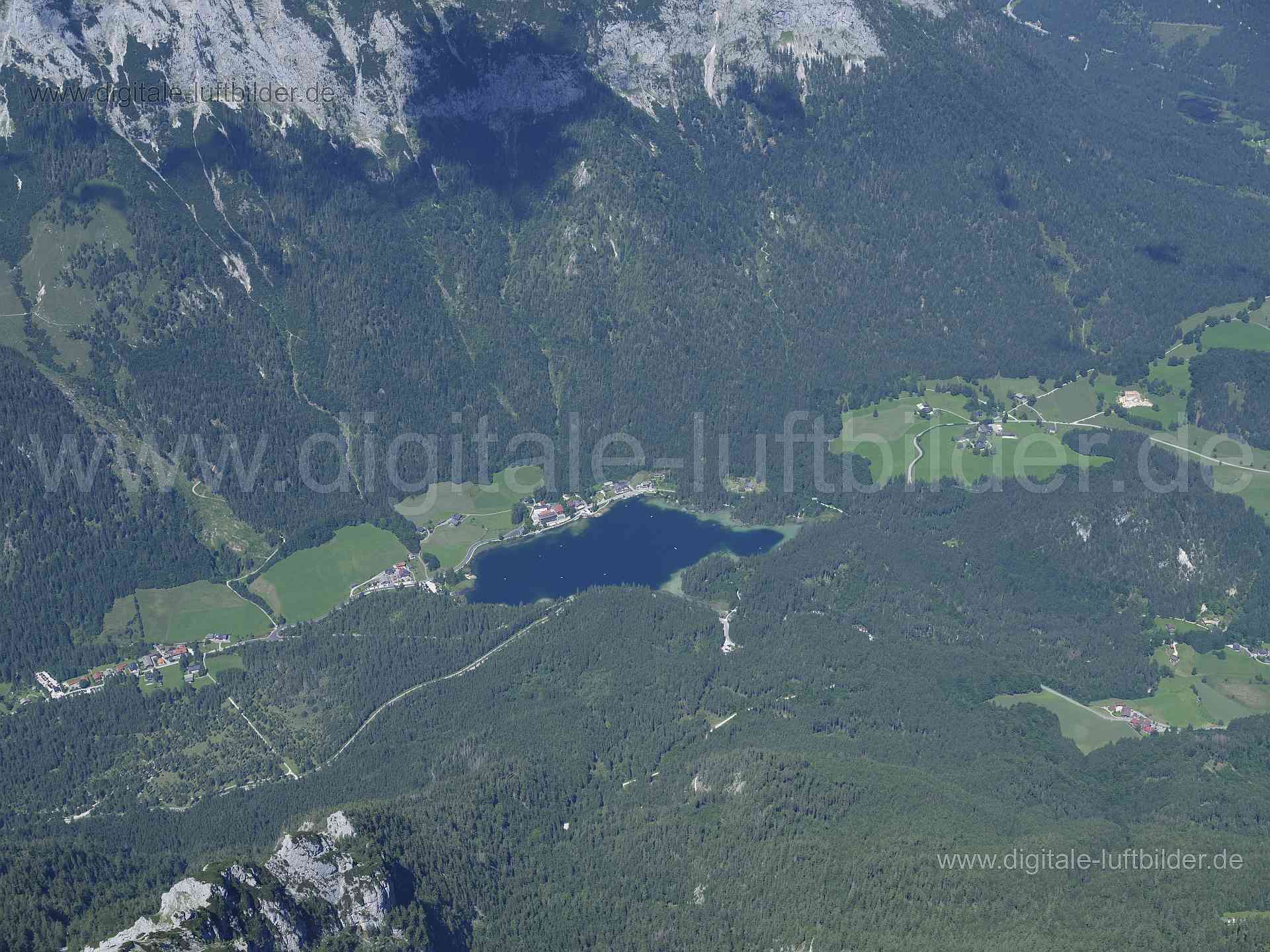 Luftaufnahme Hintersee in Berchtesgaden | Oberbayern, Bayern