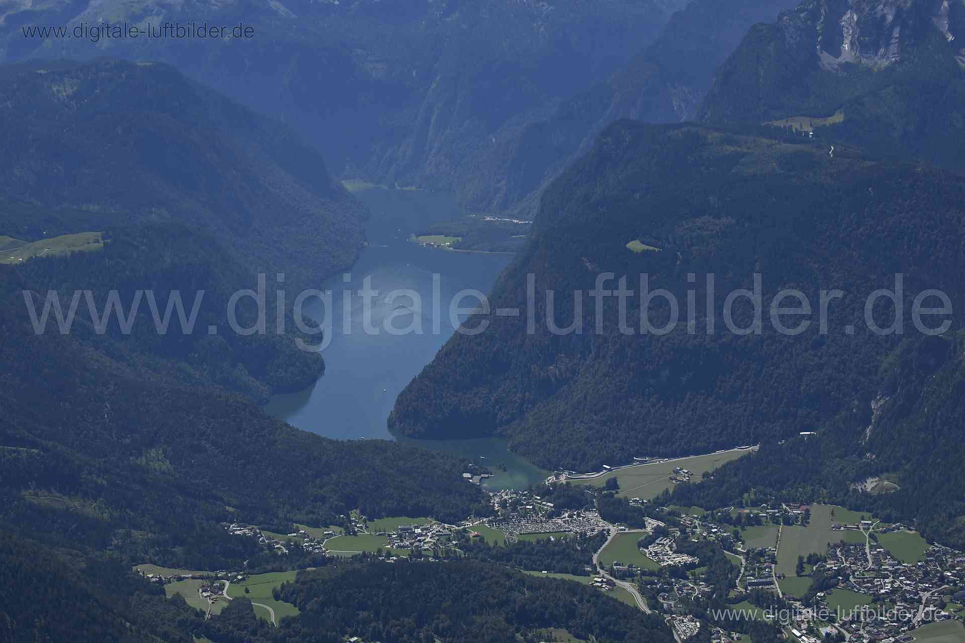 Luftaufnahme Königssee in Berchtesgaden | Oberbayern, Bayern