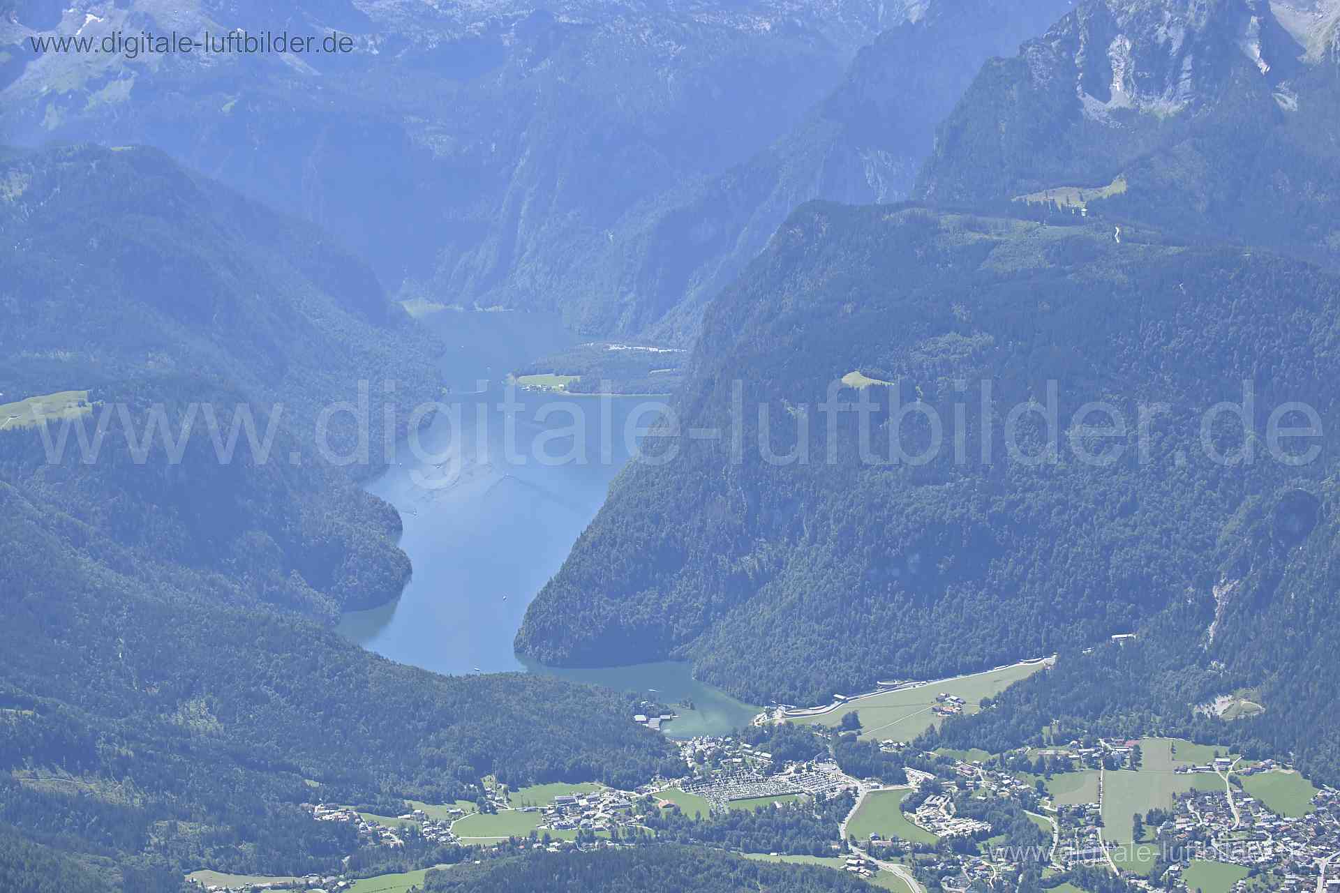 Luftaufnahme Königssee in Berchtesgaden | Oberbayern, Bayern
