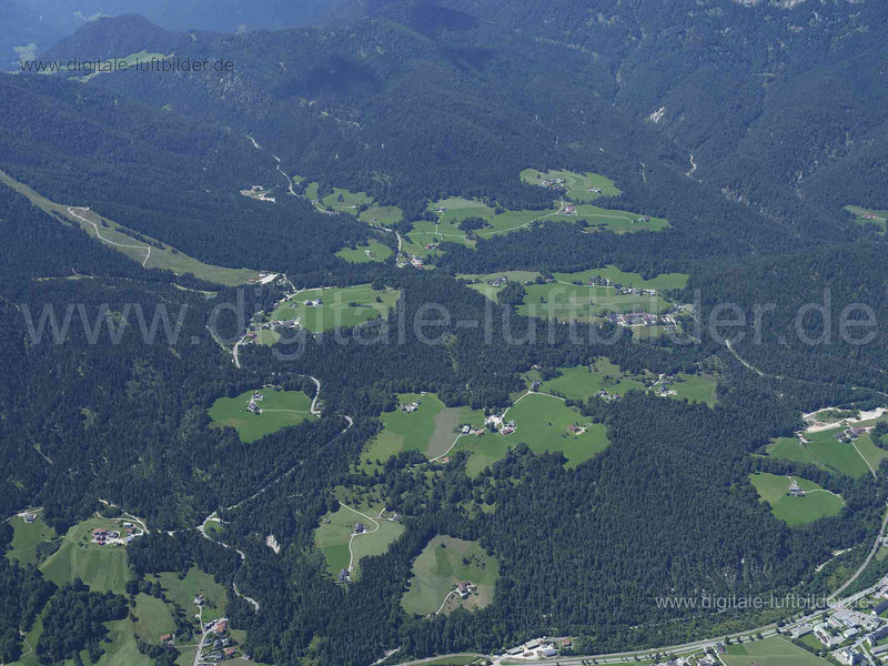 Luftaufnahme Bischofswiesen in Bischofswiesen | Oberbayern, Bayern