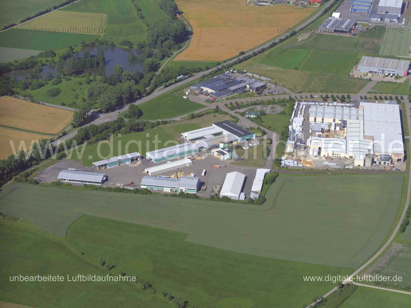 Luftaufnahme Rettenmeier Holzindustrie in Burgbernheim | Mittelfranken, Bayern