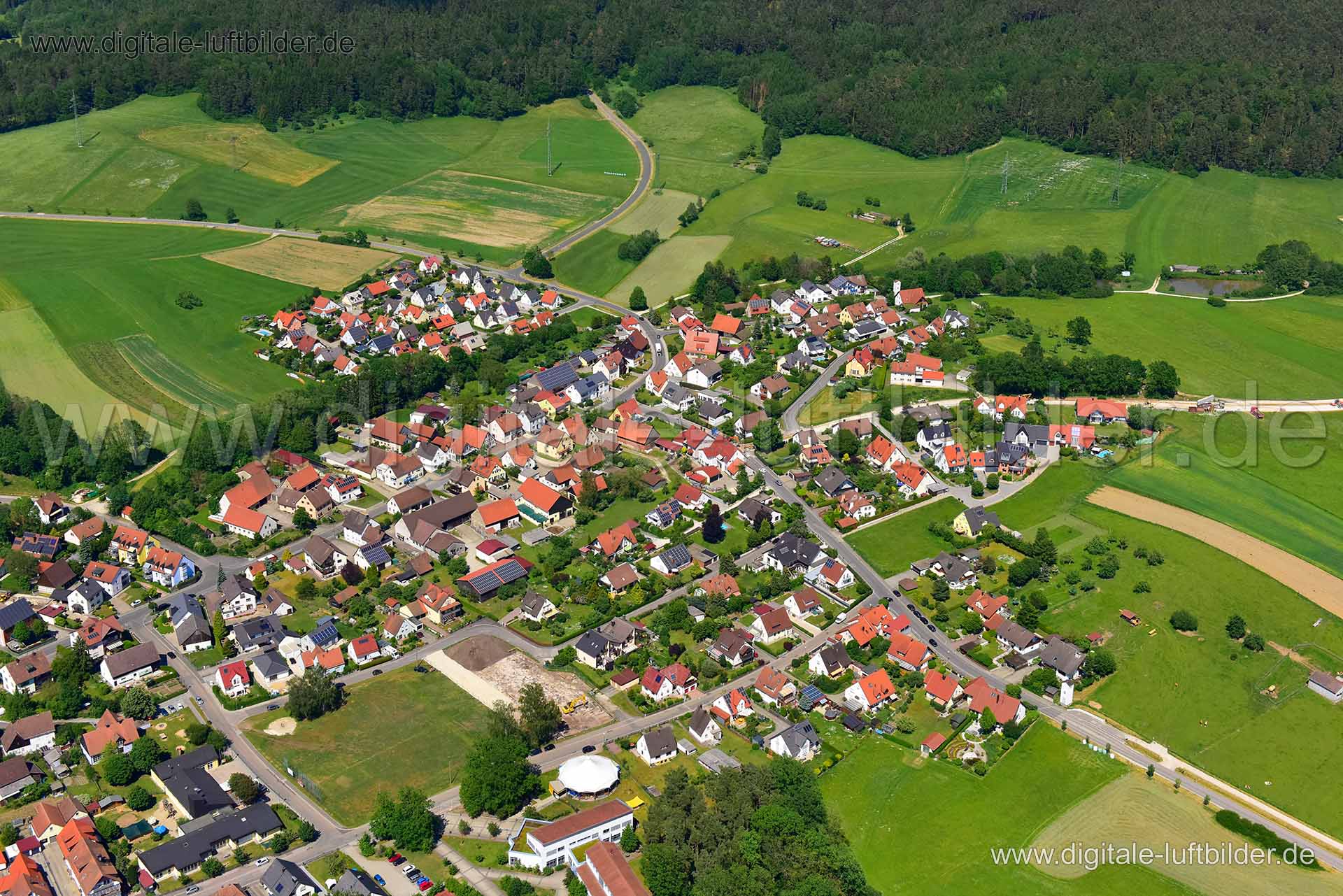 Luftaufnahme Ezelsdorf in Burgthann | Mittelfranken, Bayern