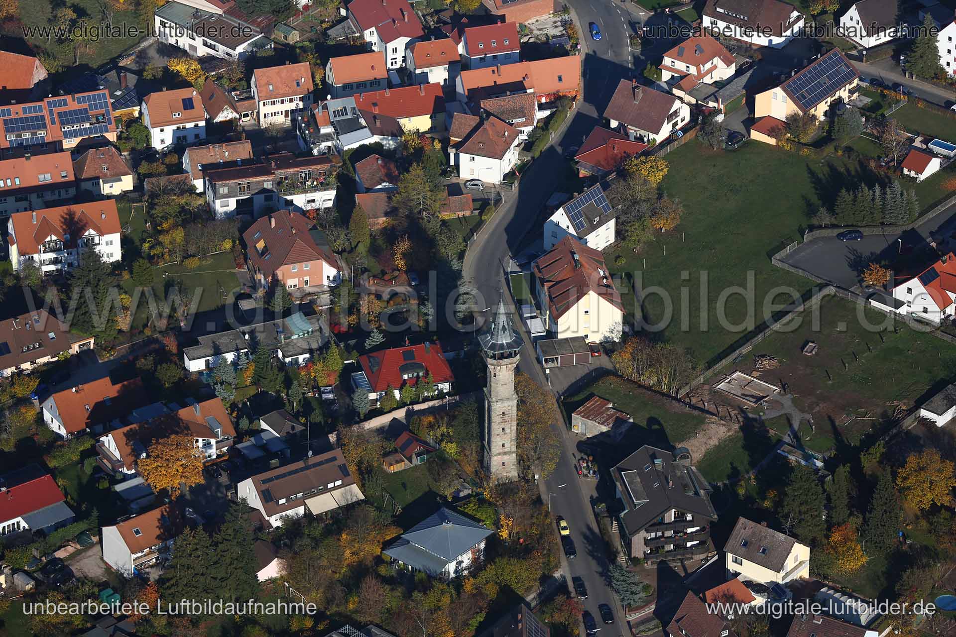 Luftaufnahme Aussichtsturm in Cadolzburg | Mittelfranken, Bayern
