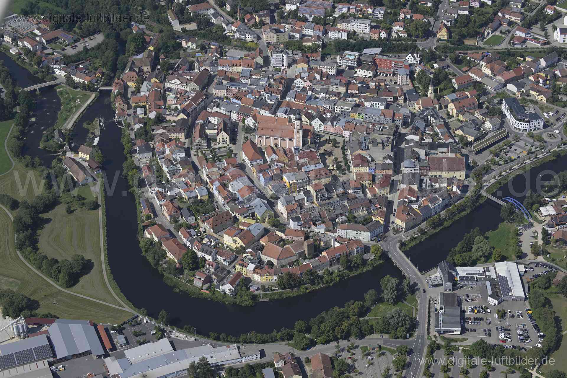 Luftaufnahme Cham in Cham | Oberpfalz, Bayern