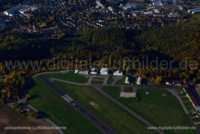 Luftaufnahme Flugplatz in Coburg | Oberfranken, Bayern