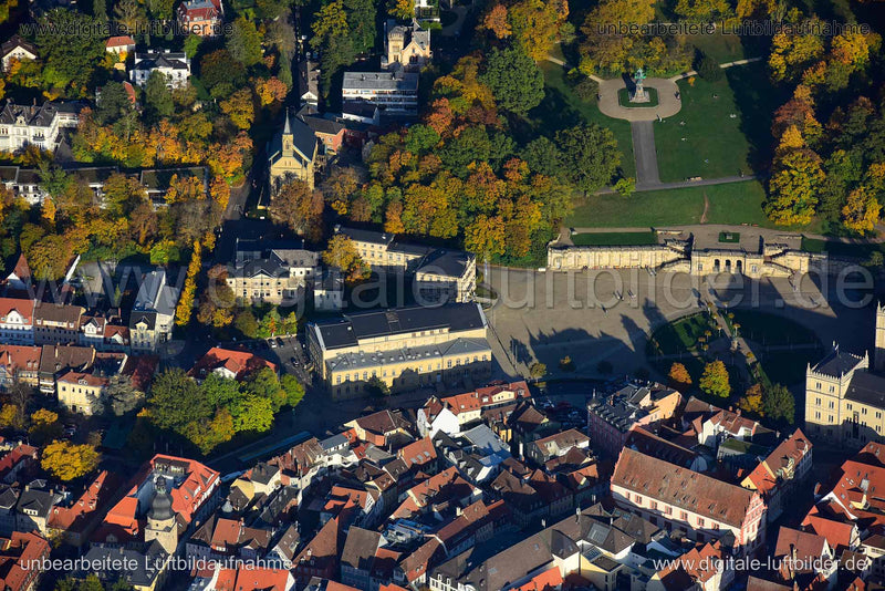 Luftaufnahme Landestheater in Coburg | Oberfranken, Bayern
