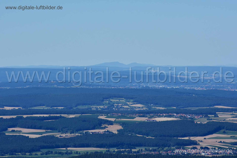 Luftaufnahme Panorama Richtung Norden in Coburg | Oberfranken, Bayern