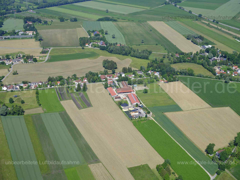 Luftaufnahme Gröbenried in Dachau | Oberbayern, Bayern