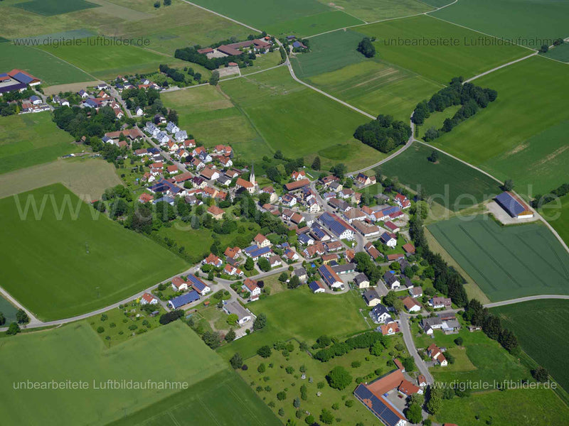 Luftaufnahme Pellheim in Dachau | Oberbayern, Bayern