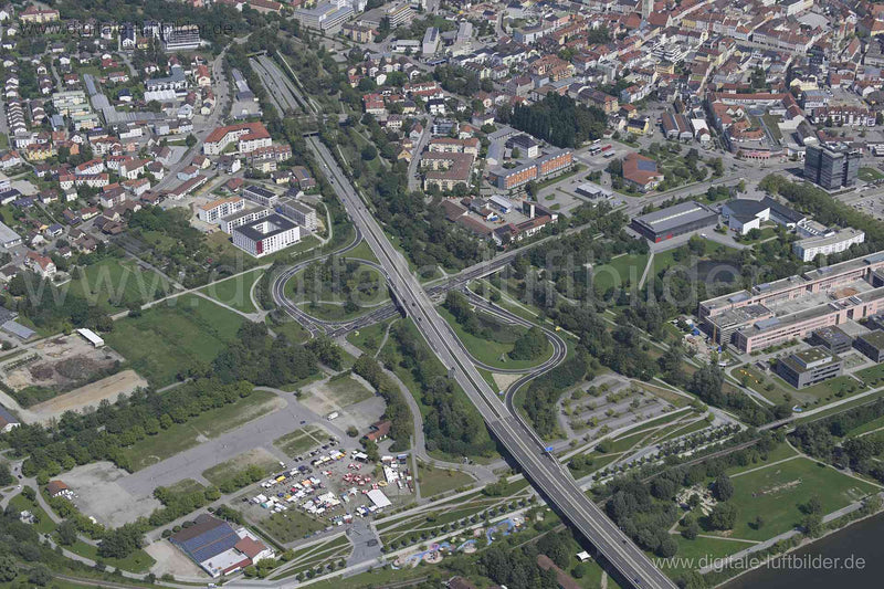 Luftaufnahme Deggendorf Mitte in Deggendorf | Niederbayern, Bayern