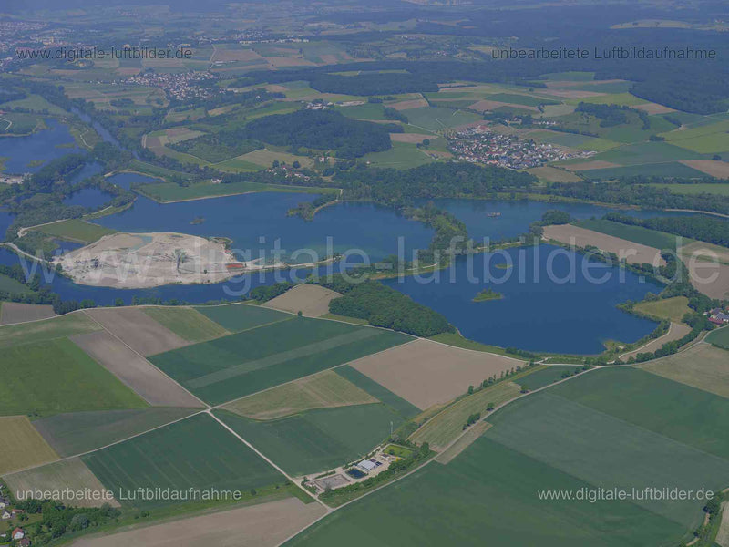 Luftaufnahme Alte Donau in Donauwörth | Schwaben, Bayern