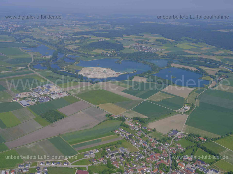 Luftaufnahme Alte Donau in Donauwörth | Schwaben, Bayern