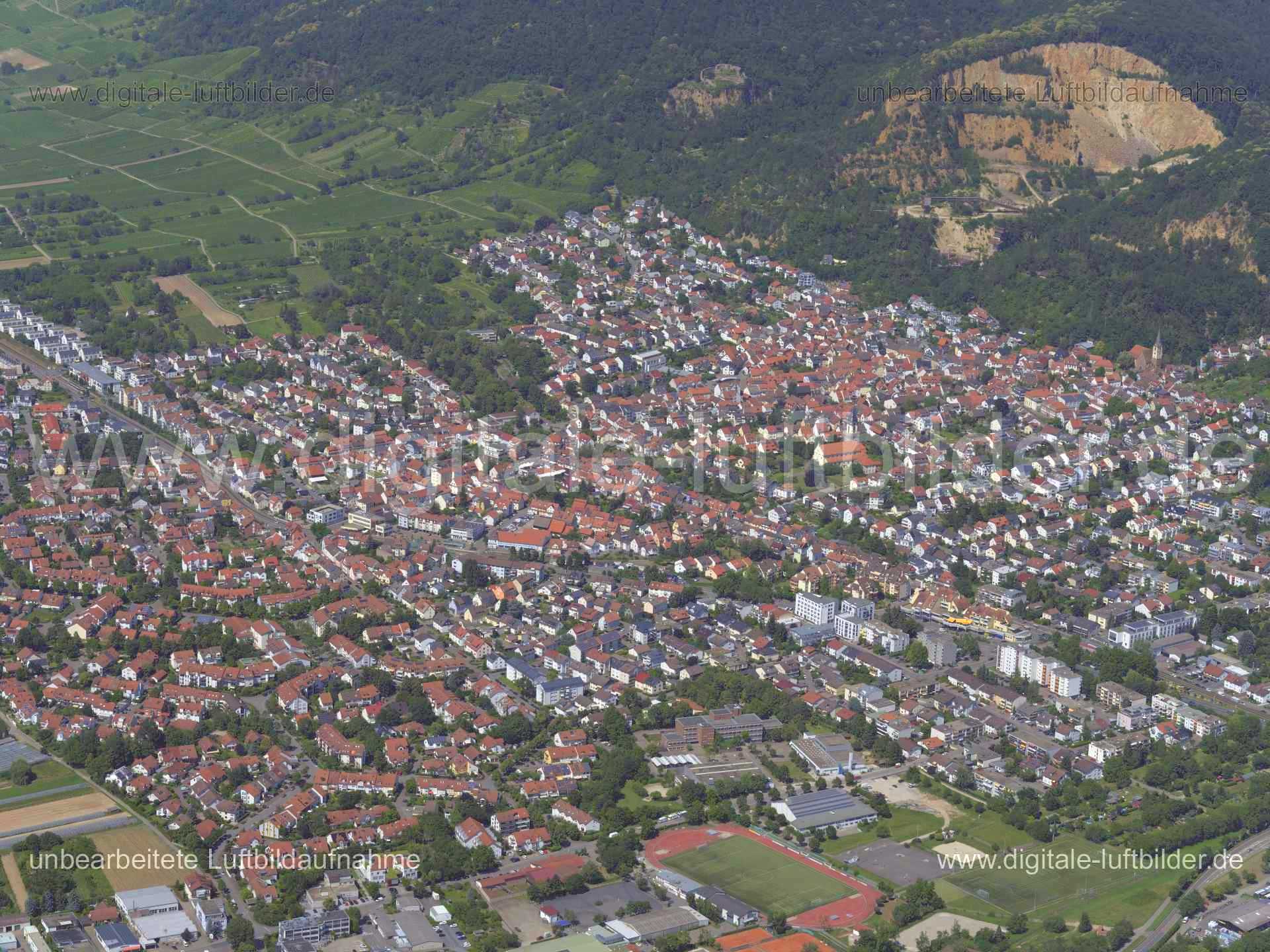 Luftaufnahme Dossenheim in Dossenheim | Karlsruhe, Baden-Württemberg