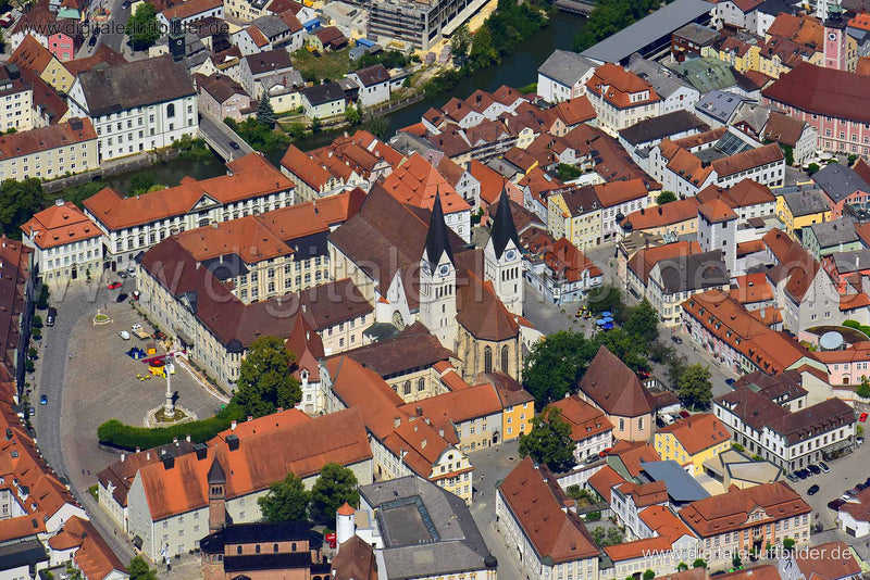 Luftaufnahme Dom zu Eichstätt in Eichstätt | Oberbayern, Bayern