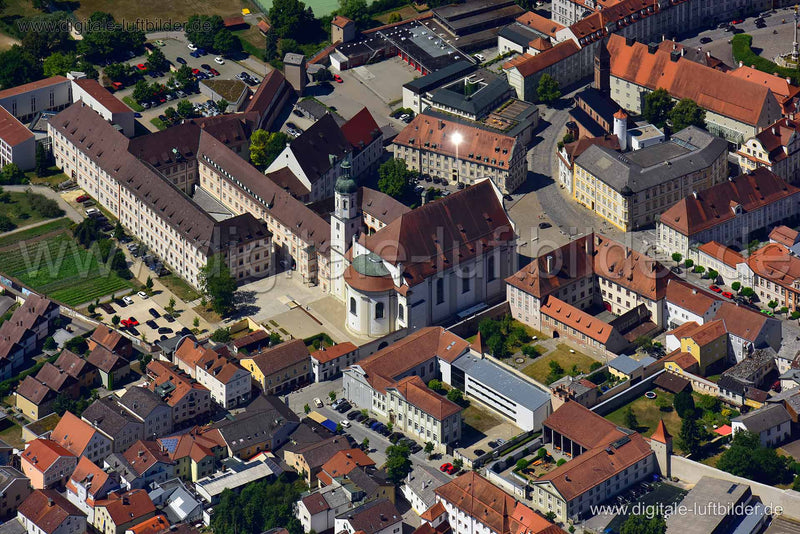 Luftaufnahme Schutzengelkirche in Eichstätt | Oberbayern, Bayern