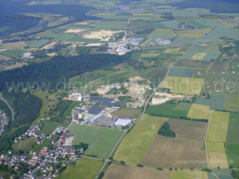 Luftaufnahme Steinbruch bei Eichstätt in Eichstätt | Oberbayern, Bayern