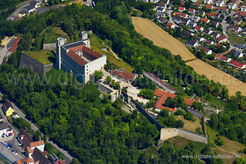 Luftaufnahme Willibaldsburg in Eichstätt | Oberbayern, Bayern