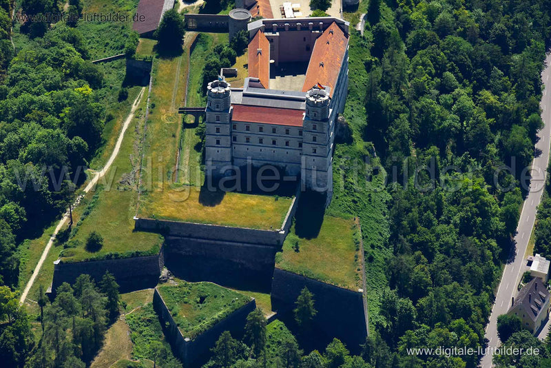 Luftaufnahme Willibaldsburg in Eichstätt | Oberbayern, Bayern