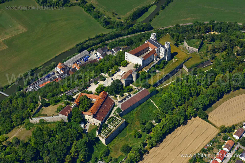 Luftaufnahme Willibaldsburg in Eichstätt | Oberbayern, Bayern