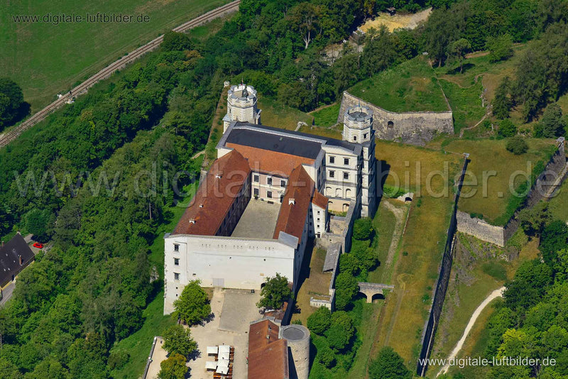 Luftaufnahme Willibaldsburg in Eichstätt | Oberbayern, Bayern