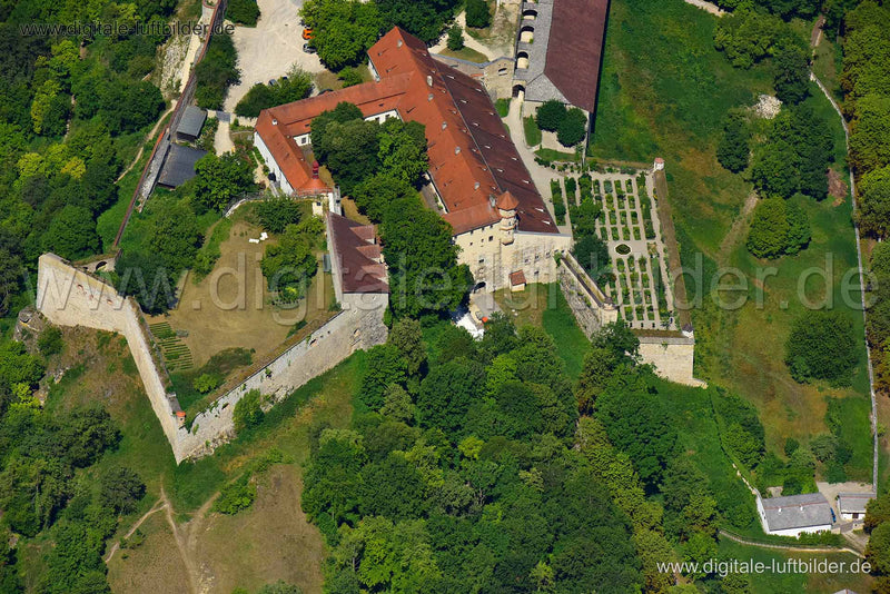 Luftaufnahme Willibaldsburg in Eichstätt | Oberbayern, Bayern